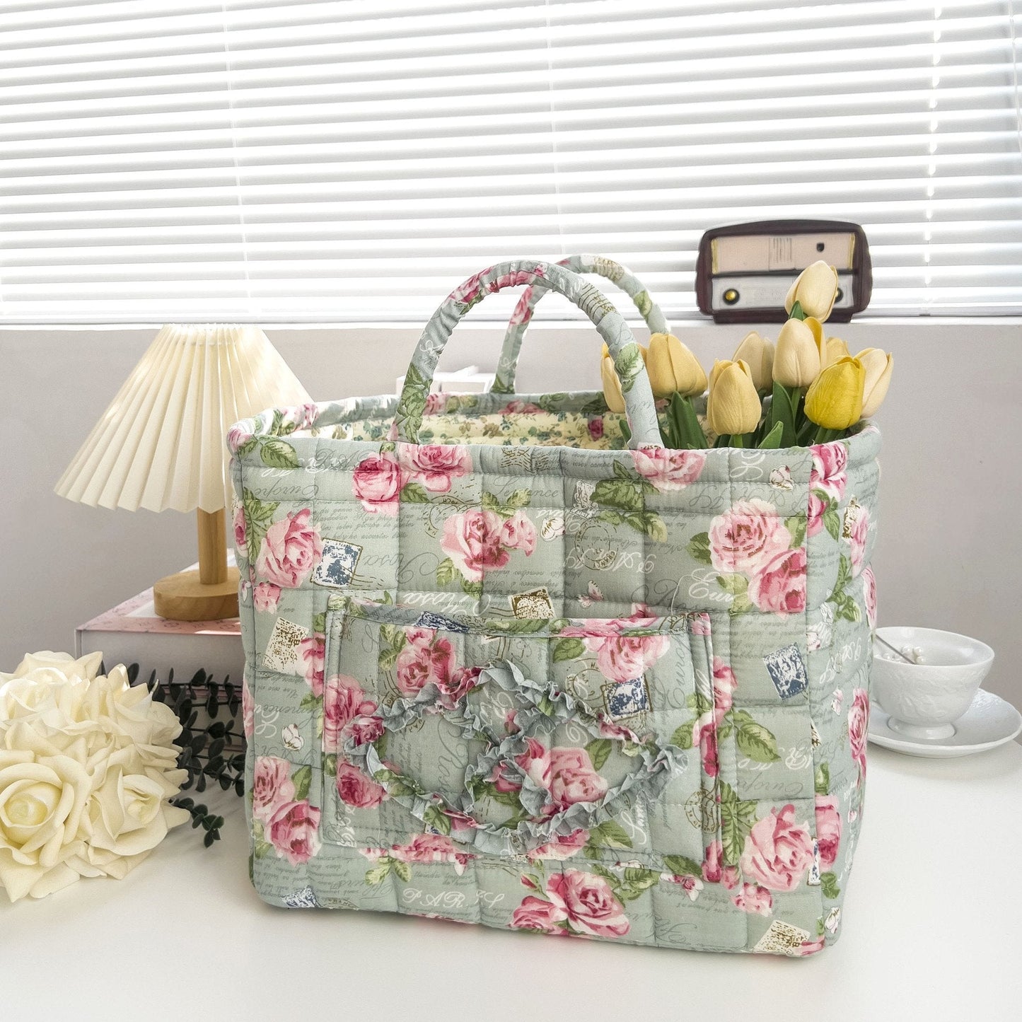 💐💥Boho Fabric Storage Basket🌸