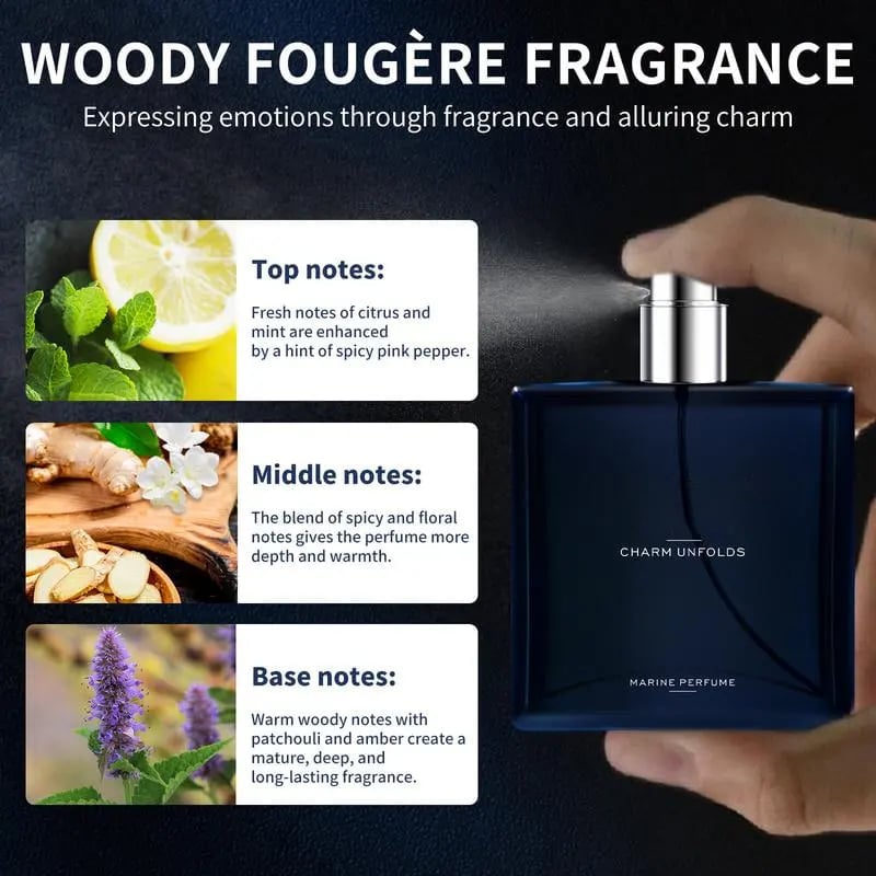 ๐ฅLong Lasting Midnight Marine Man Cologne-1.7oz(50ml)