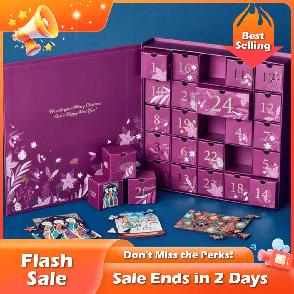 Almost Gone-💥🧩24 Days Of Christmas Puzzles Advent Calendar,Best Gifts
