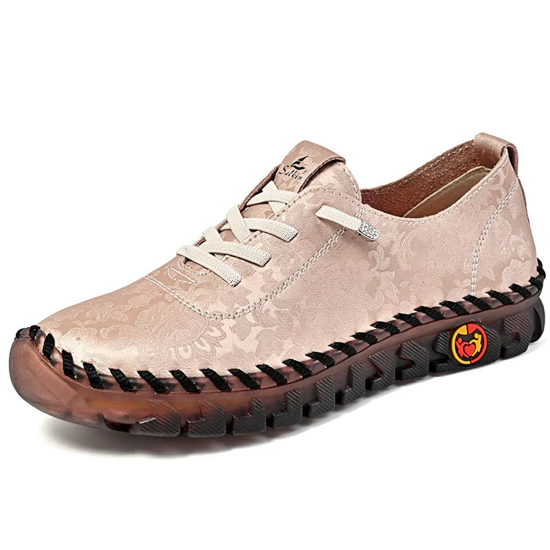 🔥Best Seller-Last Day Sale 60% OFF🔥Women's Hand-Stitched Uniqcomfy Wide Toe Box Leather Shoes